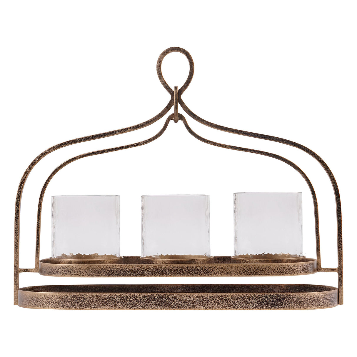 Laura Ashley 3-Light Loop Votive Holder - Aged Gold