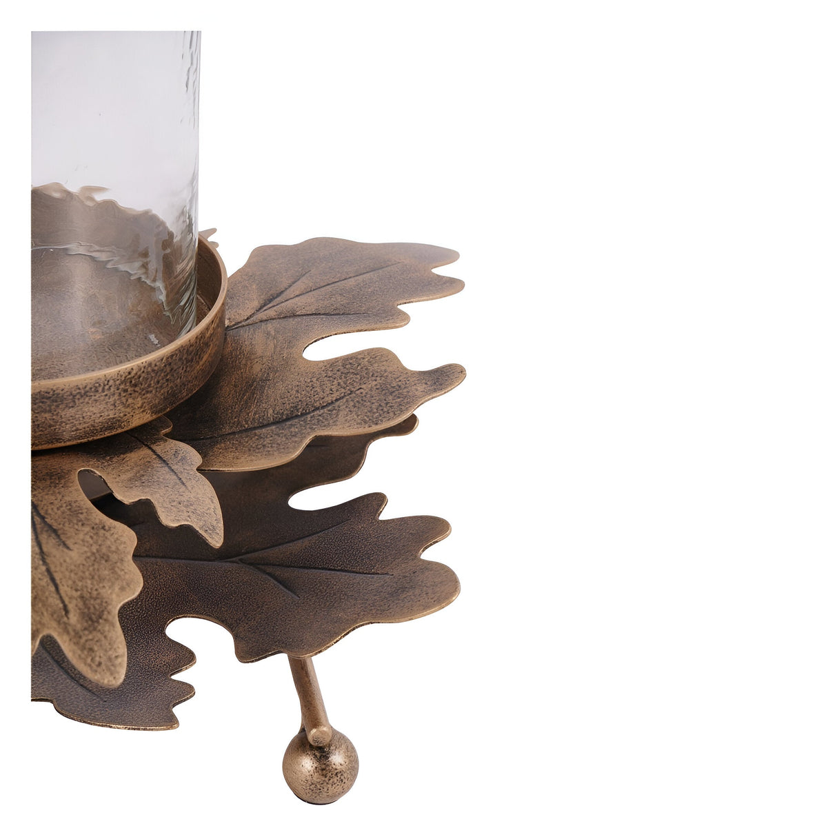 Laura Ashley Corrina Leaf 3 Candle Votive Holder - Bronze
