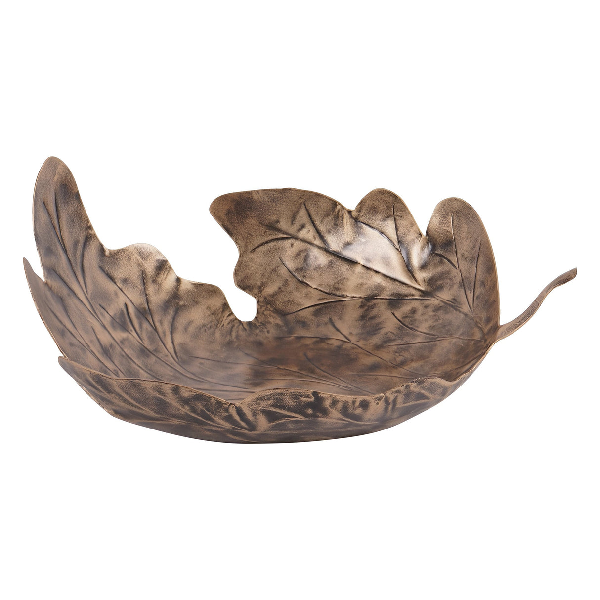 Laura Ashley Corrina Leaf Decorative Platter - Antique Gold