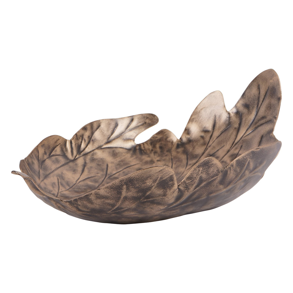 Laura Ashley Corrina Leaf Decorative Platter - Antique Gold