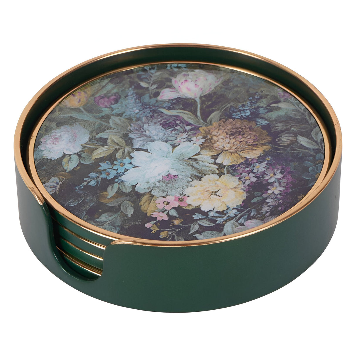 Laura Ashley Mathilde Set of 4 Coasters - Green