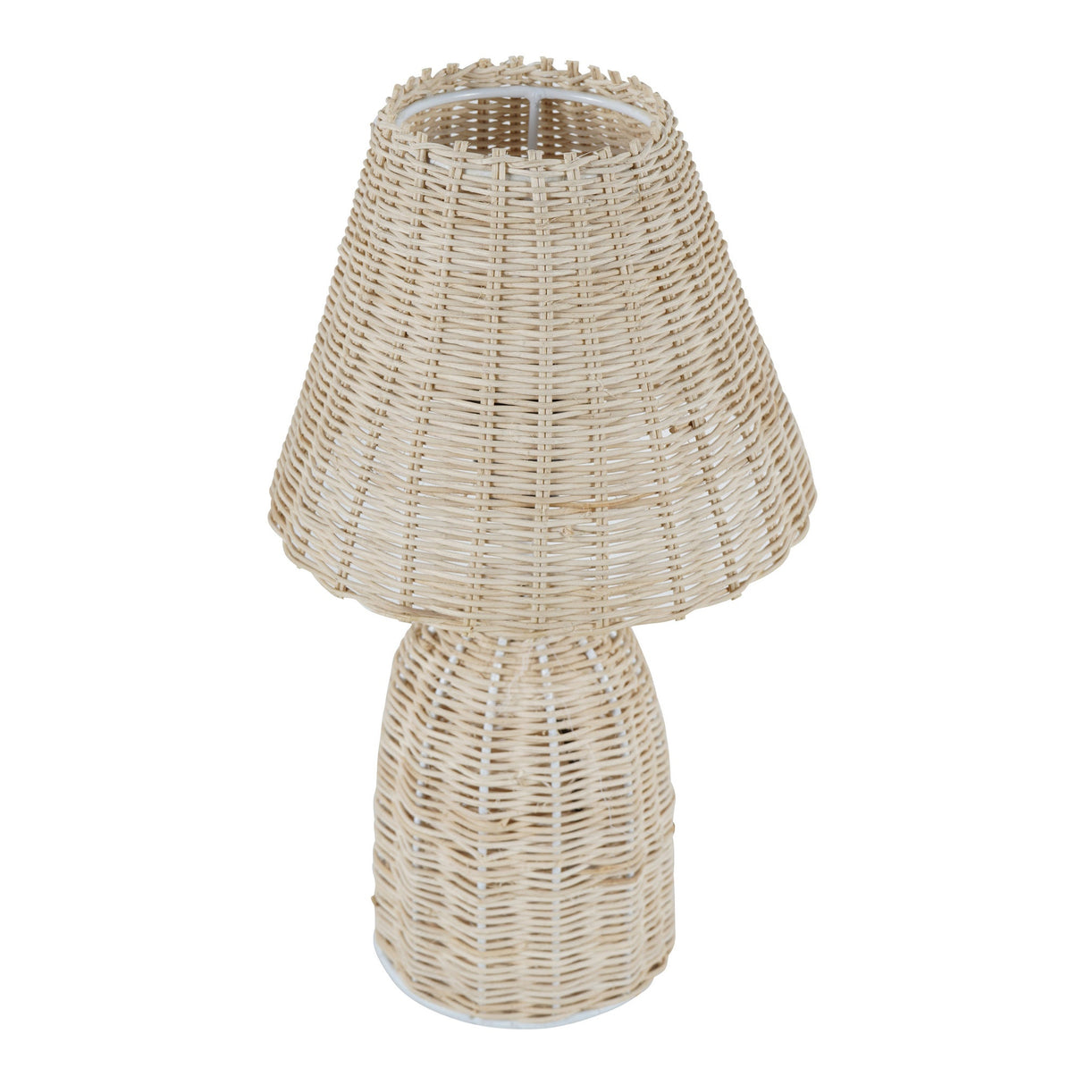 Mini Rattan Table Lamp With Shade - Beige