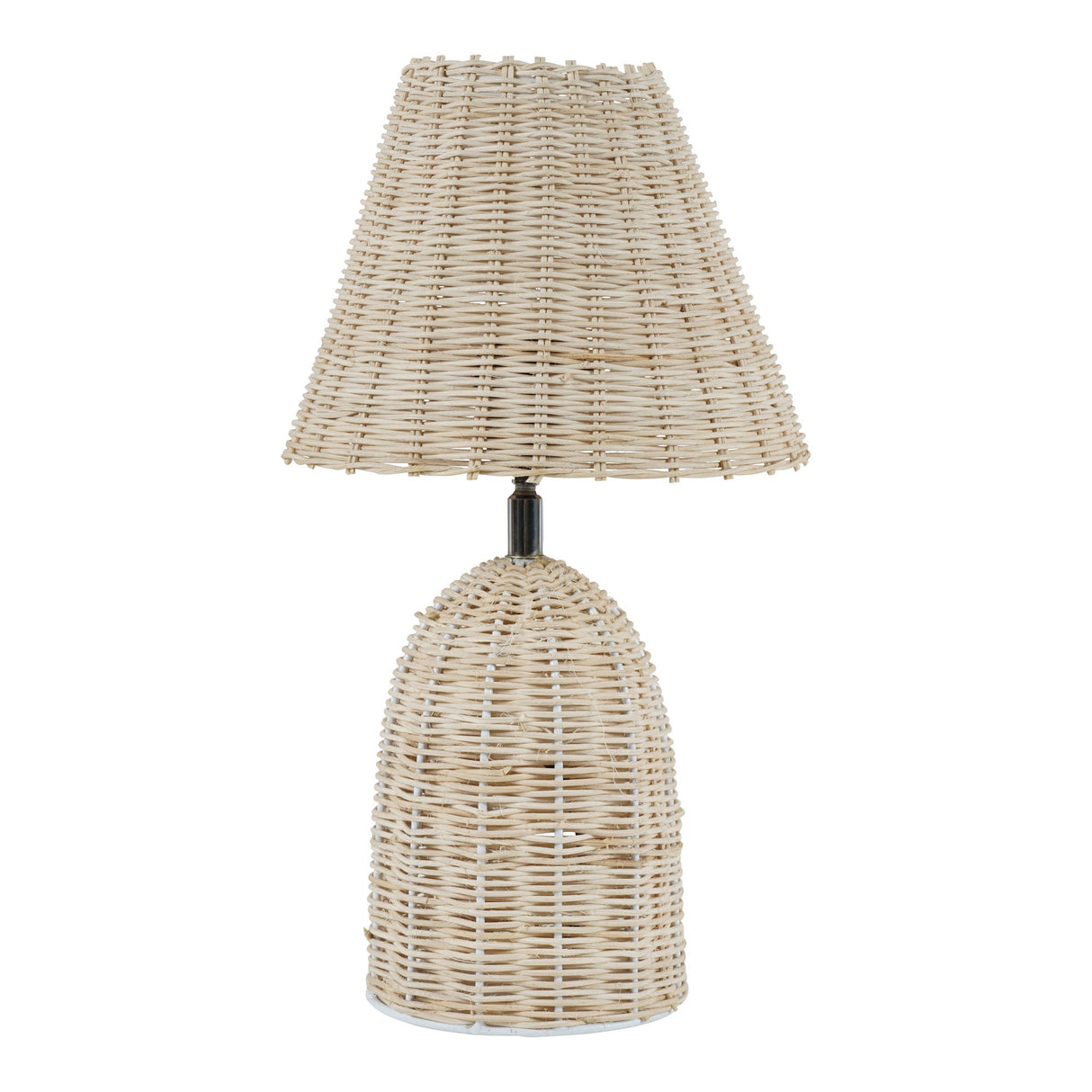 Mini Rattan Table Lamp With Shade - Beige