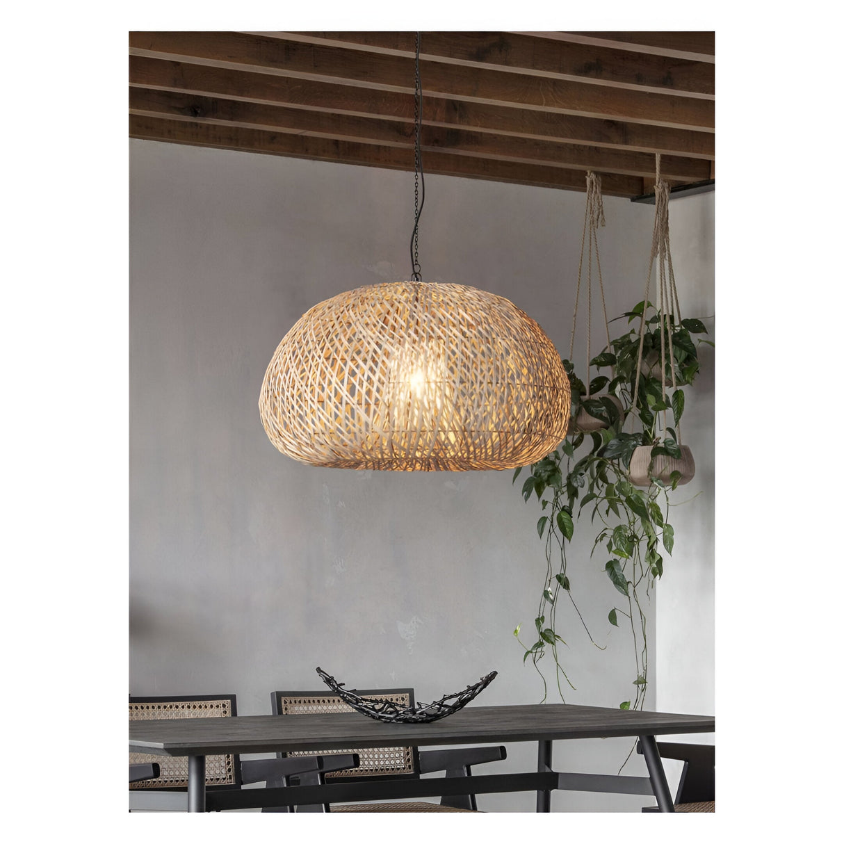 Samur 1 Light Pendant - Natural Beige