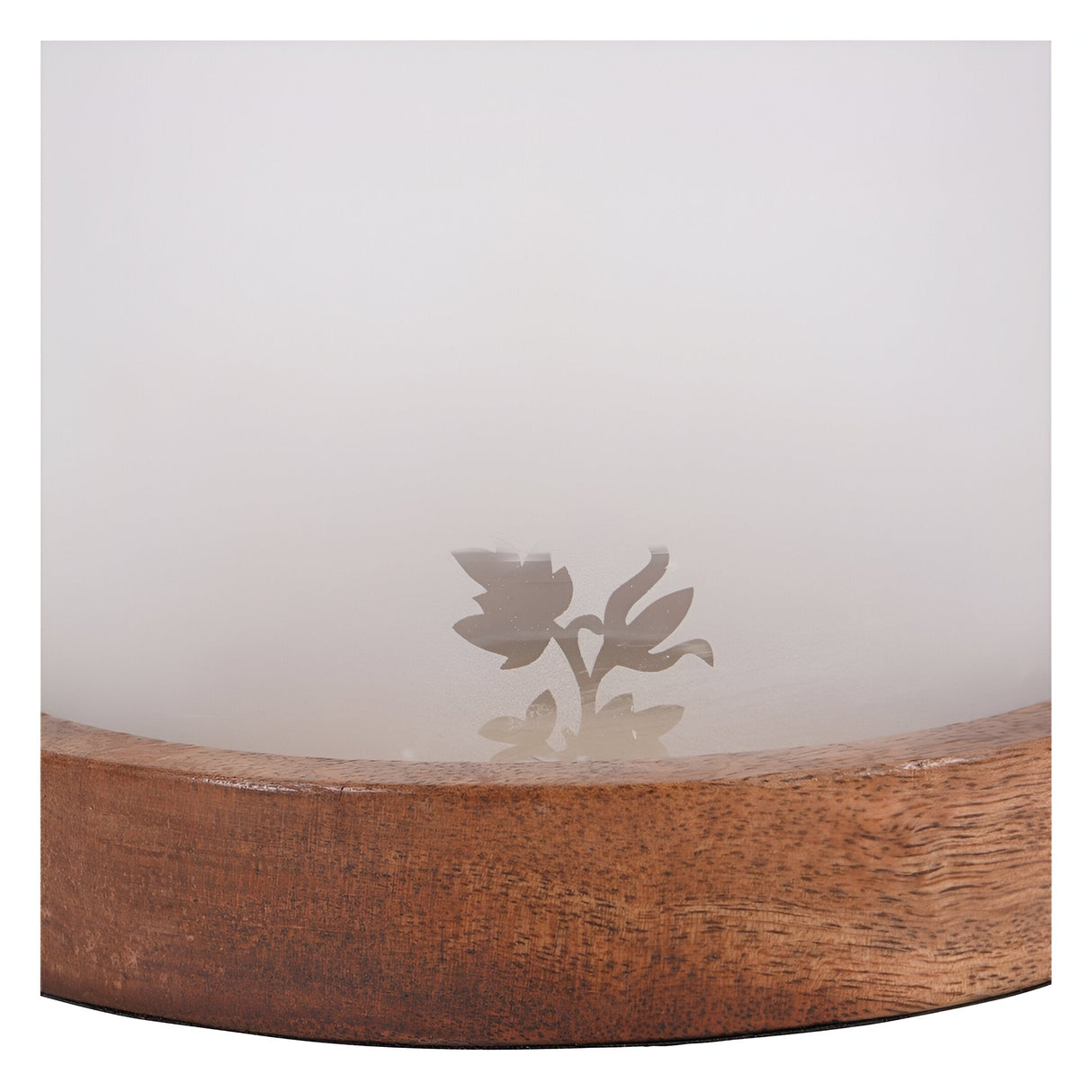 Laura Ashley Small Frosted Glass Hurricane - Gold