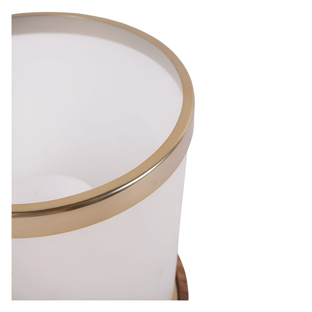 Laura Ashley Large Frosted Glass Hurricane - Gold