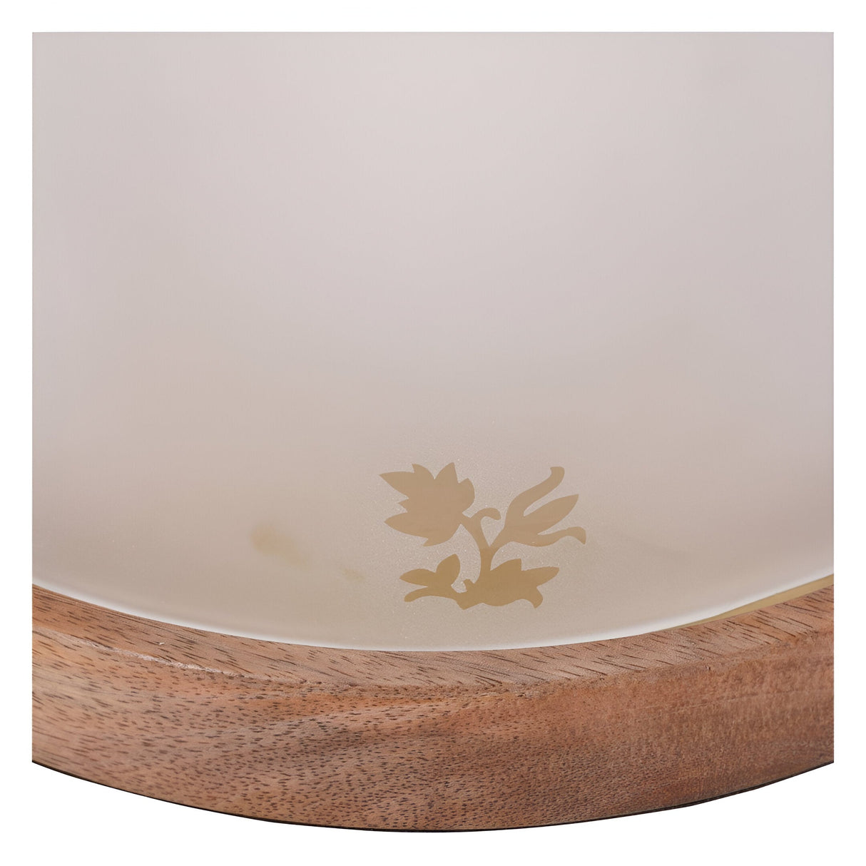 Laura Ashley Large Frosted Glass Hurricane - Gold