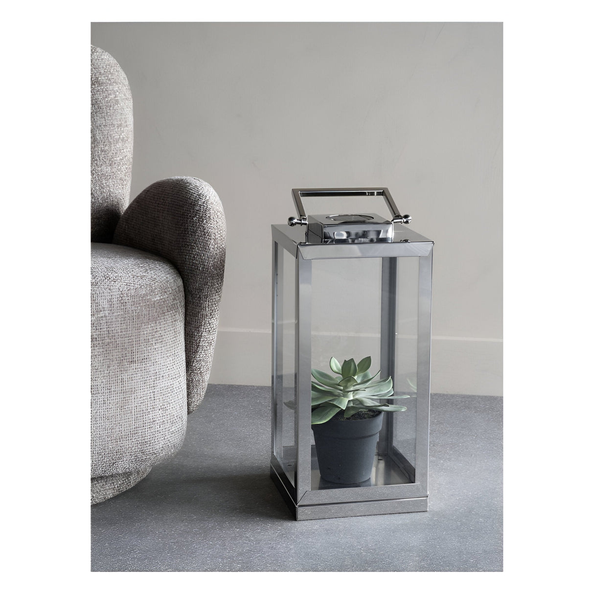 Solar Large Lantern - Nickel