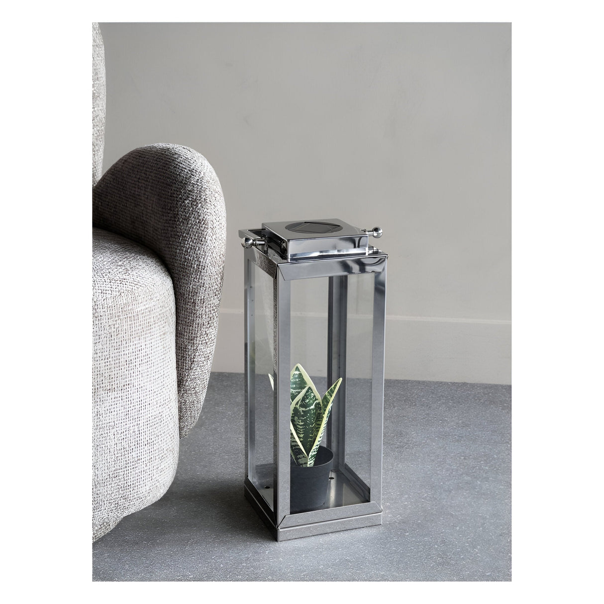 Solar Small Lantern - Nickel