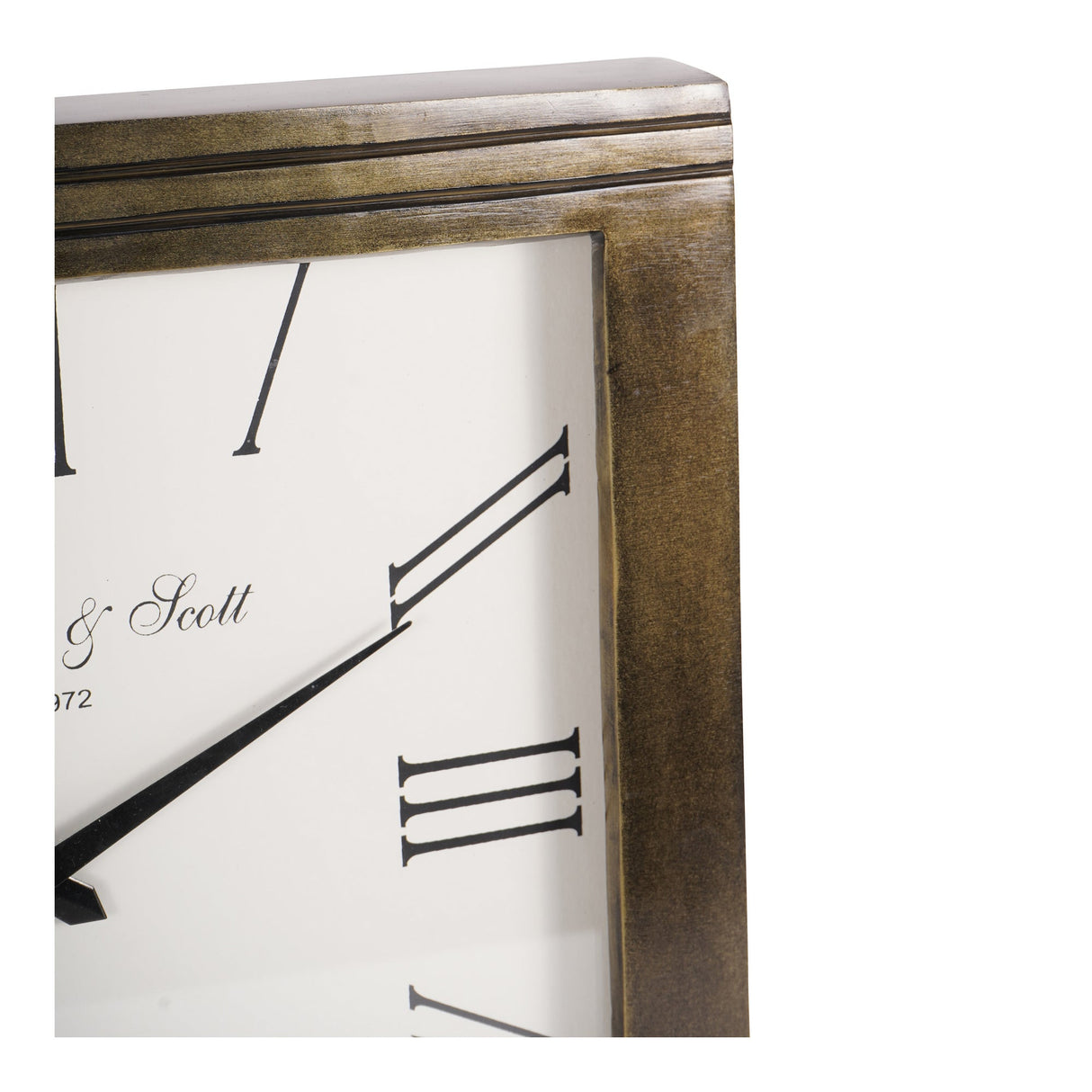 Hornchurch Wall Clock 38cm - Burnished Brass