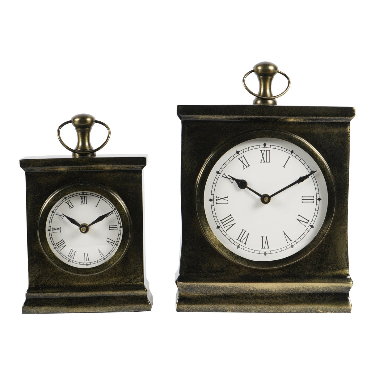 Taunton Large Mantel Clock - Antique Brass