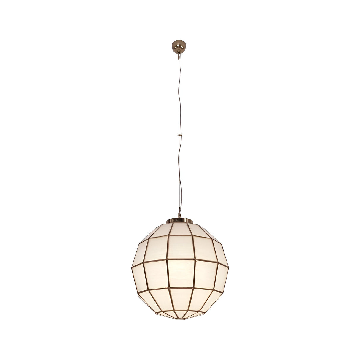Burgh 1 Light Globe Chandelier - Antique Brass