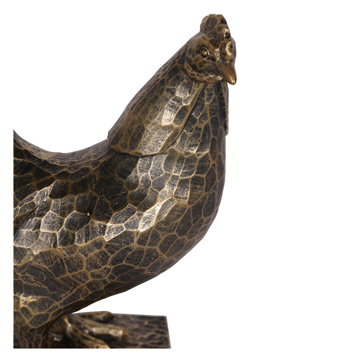 Laura Ashley Antique Gold Hen Figurine - 20cm