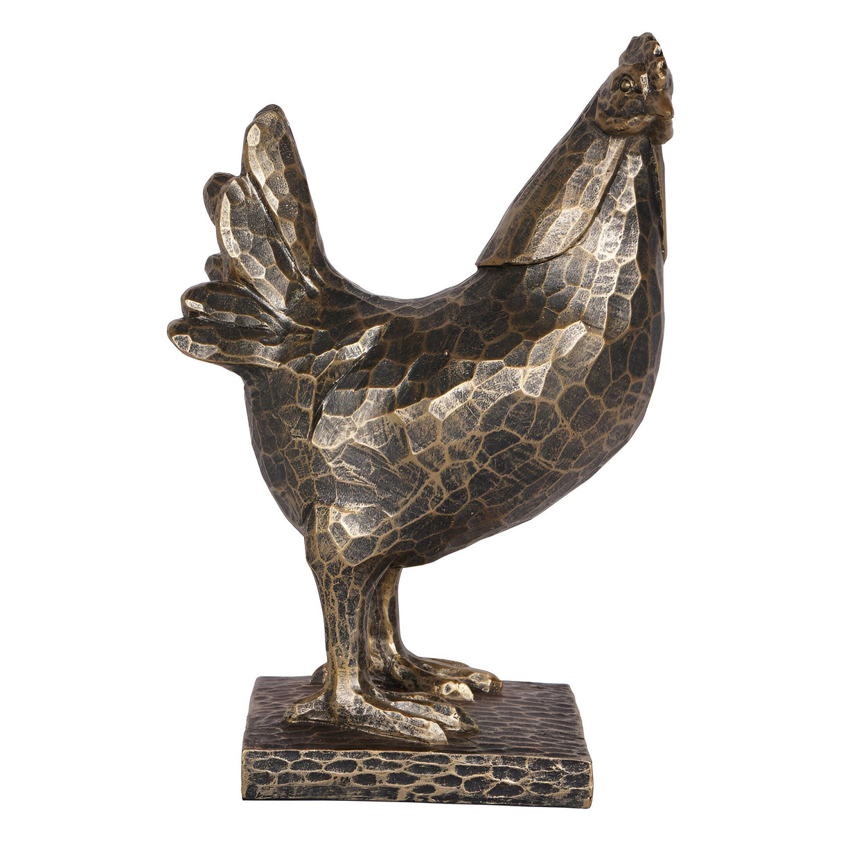 Laura Ashley Antique Gold Hen Figurine - 20cm