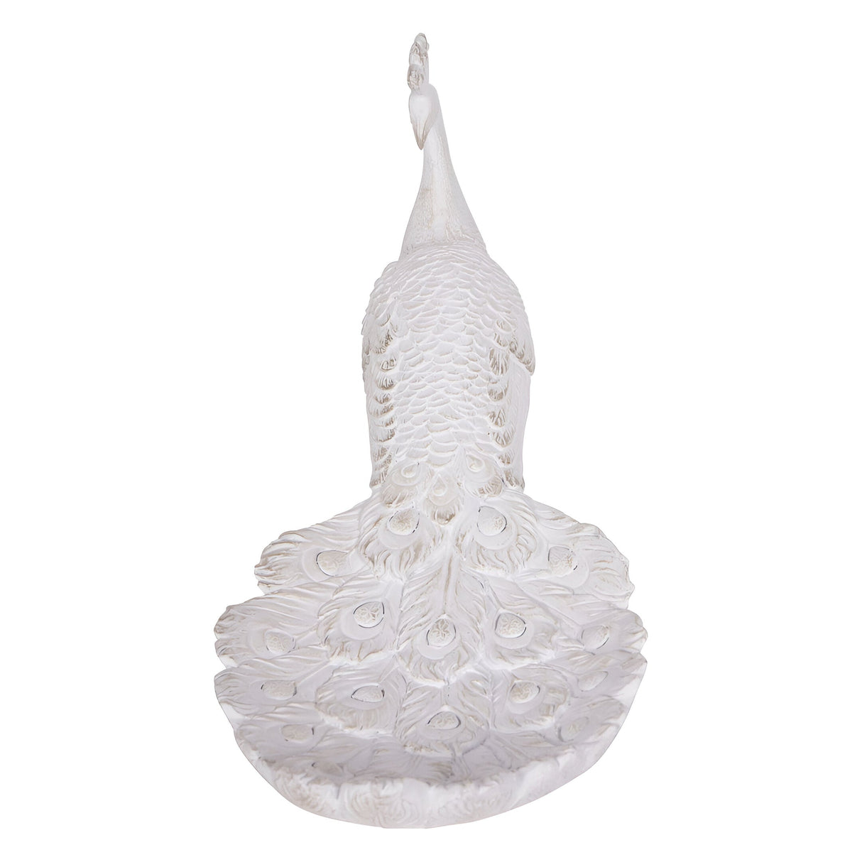 Laura Ashley Peacock Trinket Dish - Distressed White