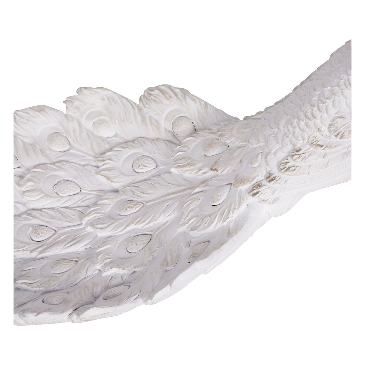 Laura Ashley Peacock Trinket Dish - Distressed White