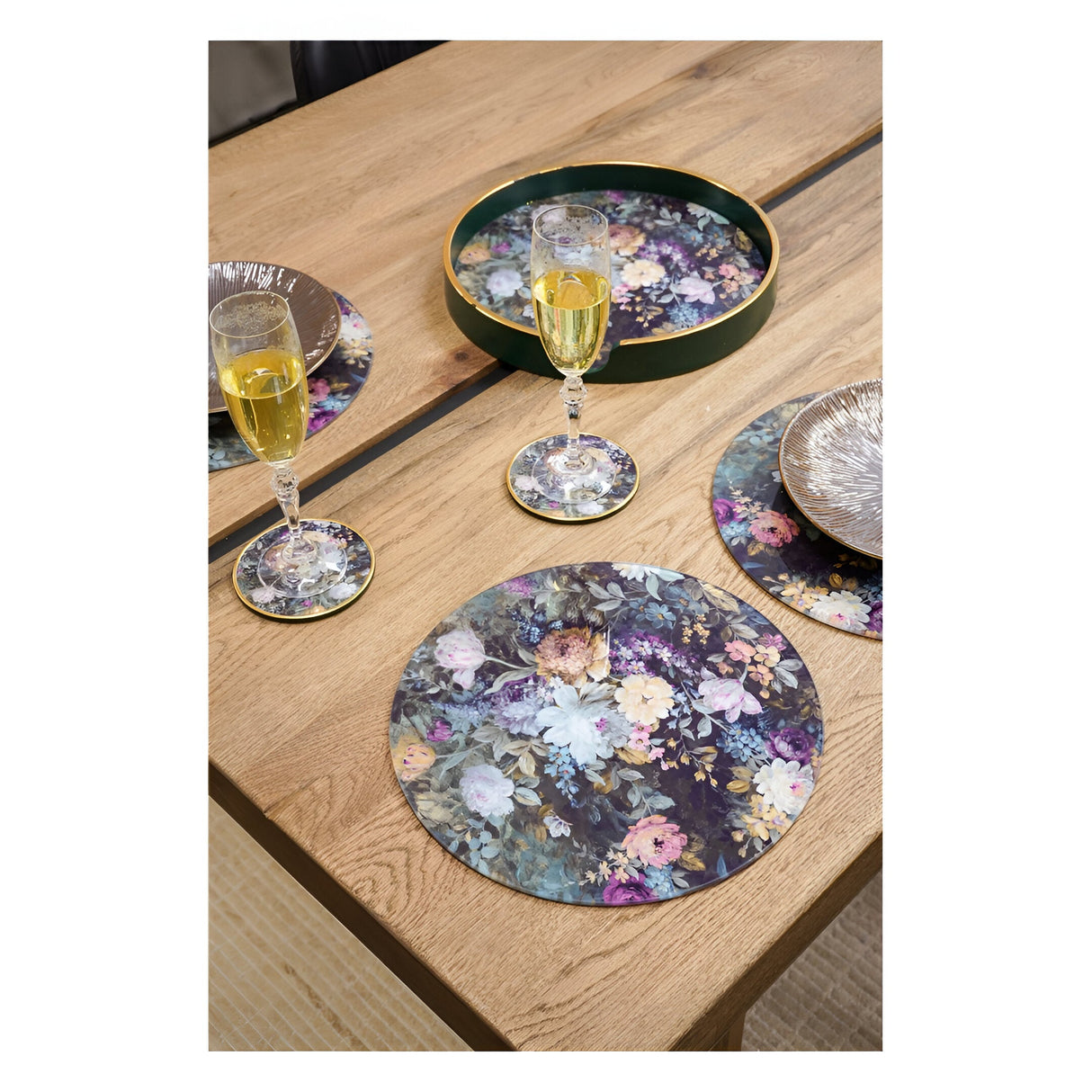 Laura Ashley Mathilde Set of 4 Placemats - Green