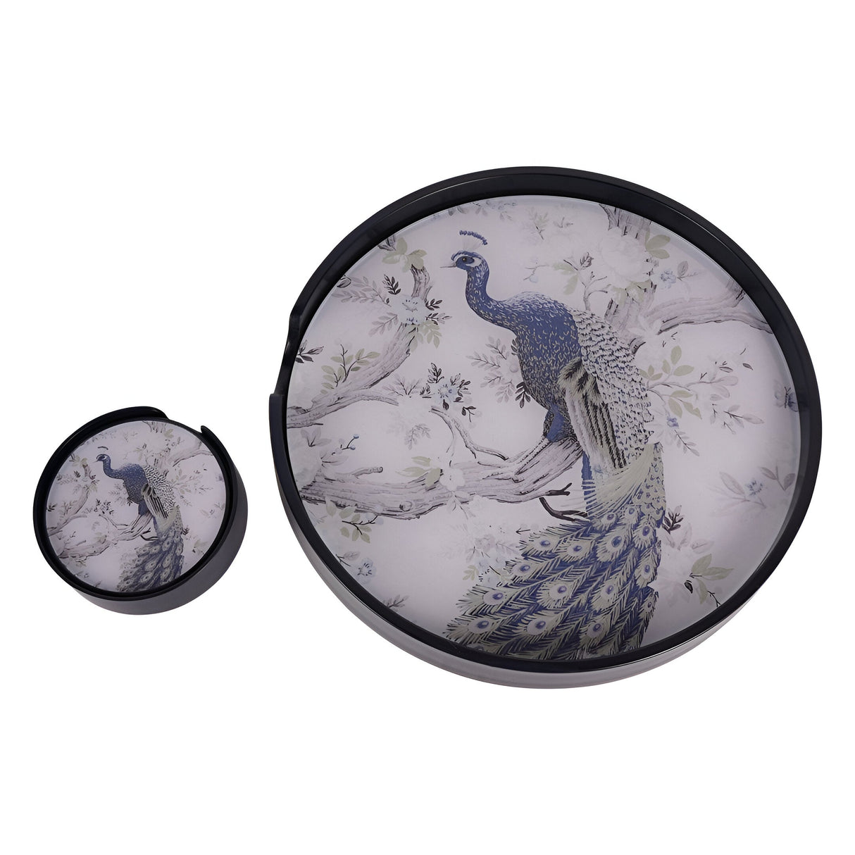 Laura Ashley Belvedere Peacock Set of 4 Placemats - Blue