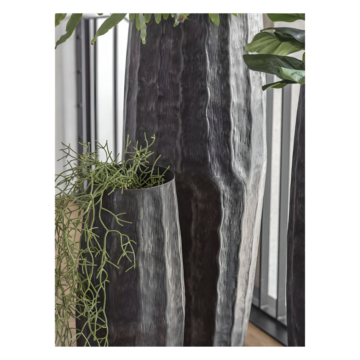 Holland Planters Set of 3 - Antique Pewter