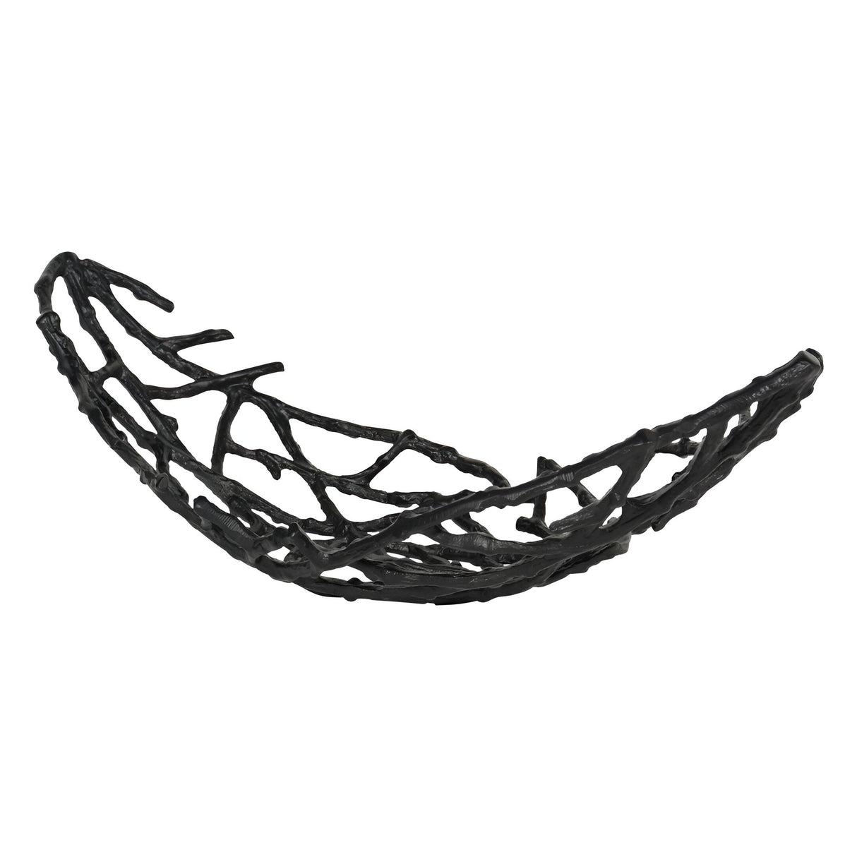 Twig Small Oval Bowl - Black