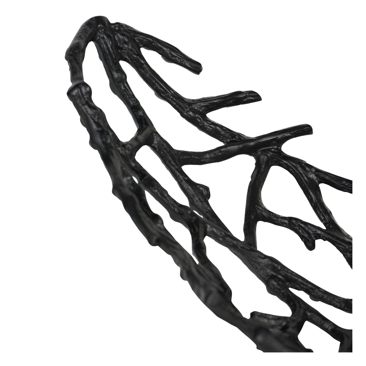 Twig Small Oval Bowl - Black