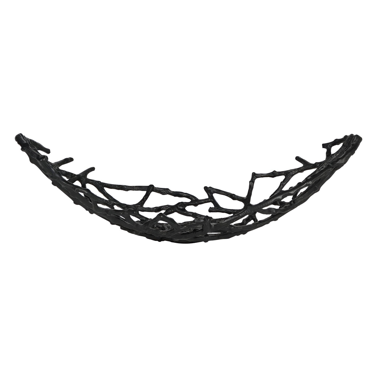 Twig Small Oval Bowl - Black