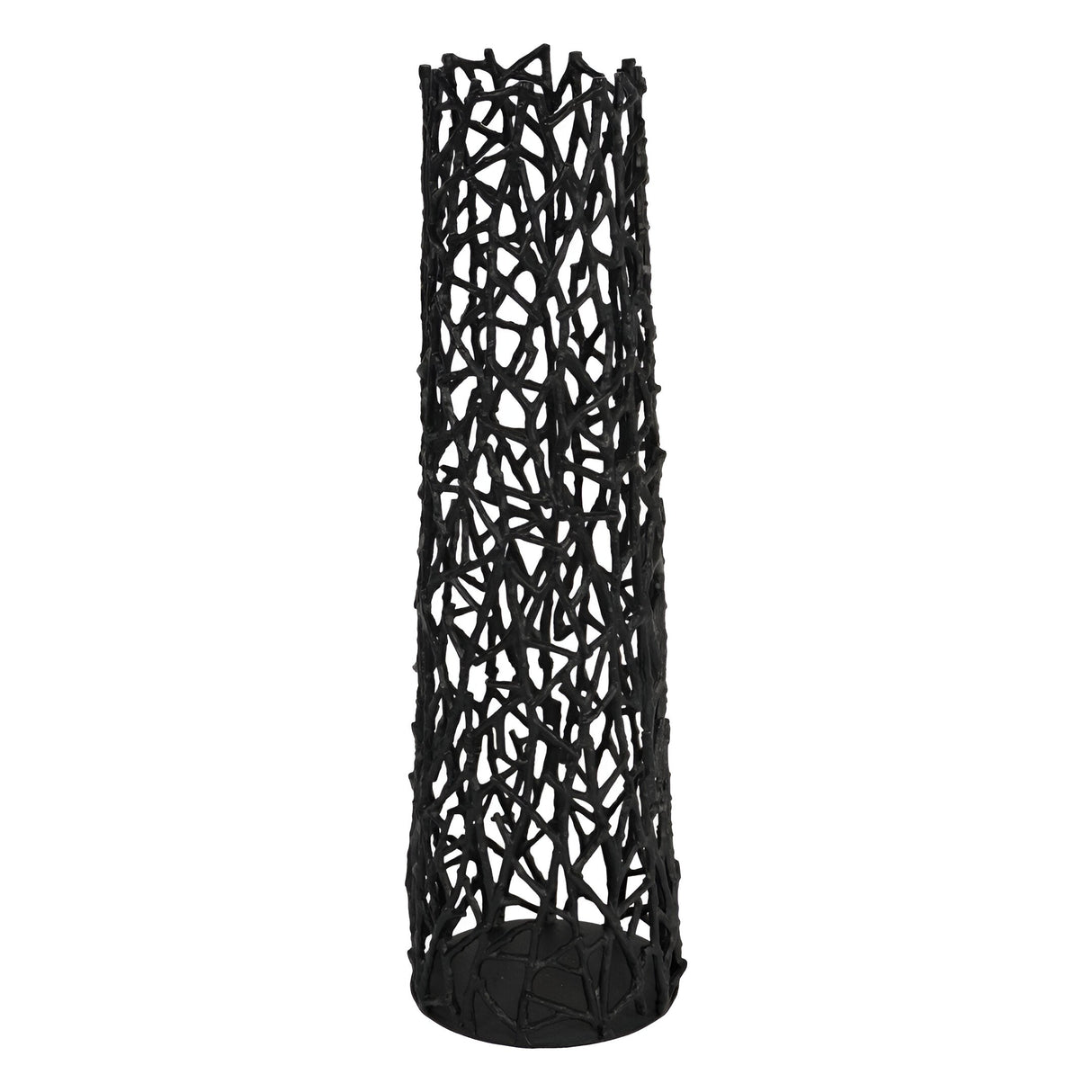 Twig Small Sculptural Vase - Black