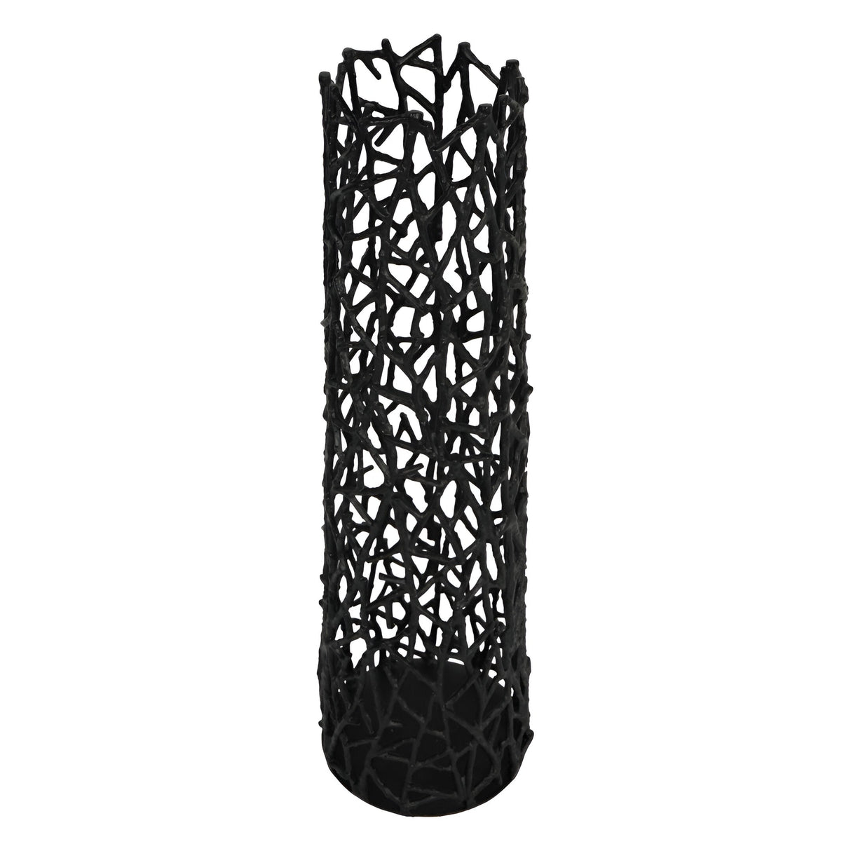 Twig Small Sculptural Vase - Black