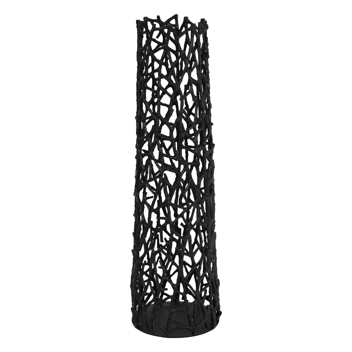 Twig Small Sculptural Vase - Black
