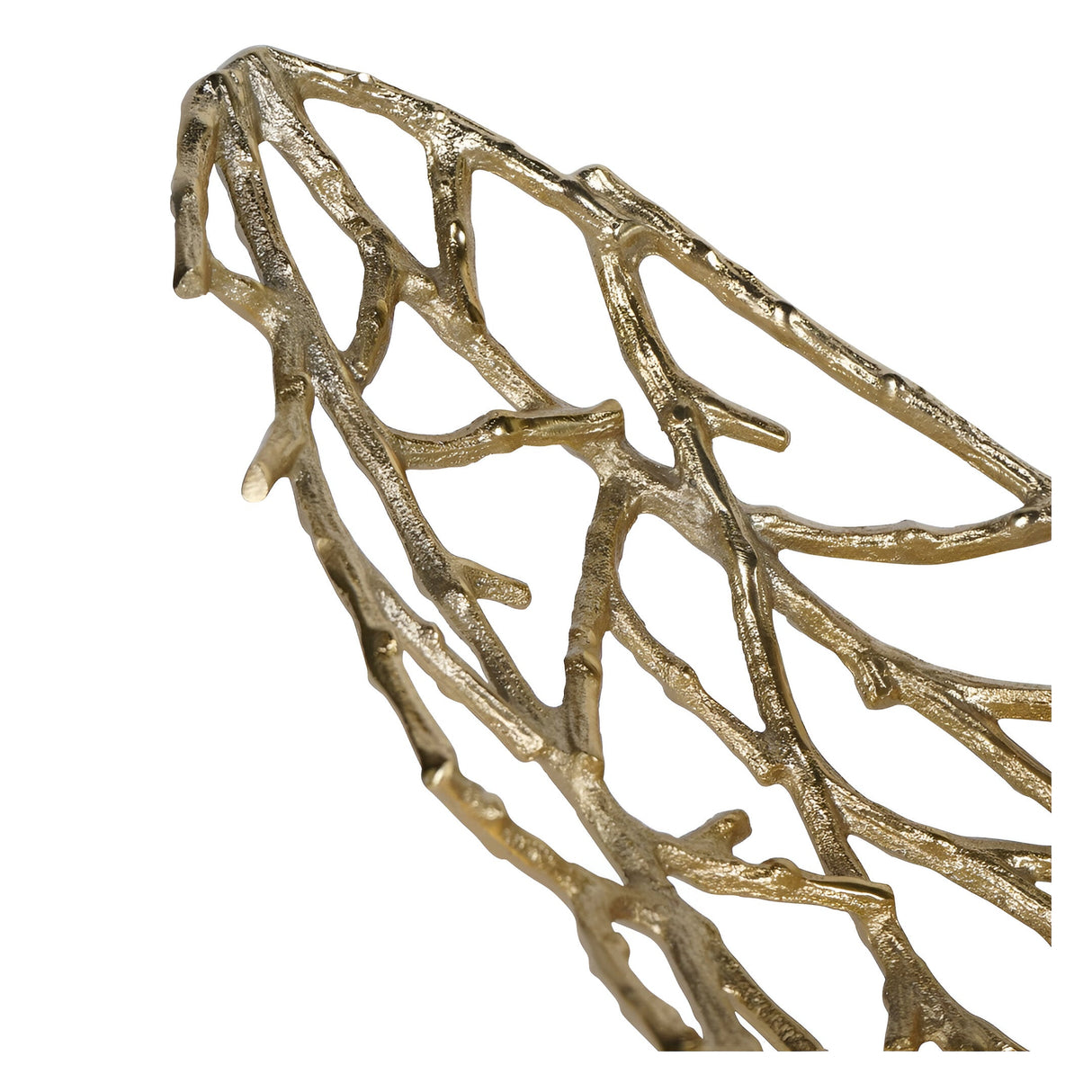 Twig Large Oval Bowl - Gold