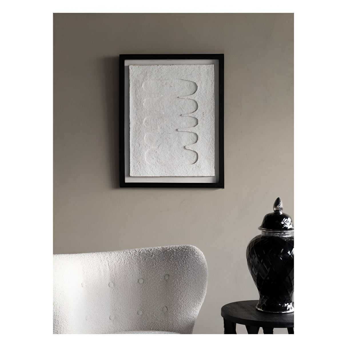 Abstract Papier Mache 3 Wall Art - 55x70cm