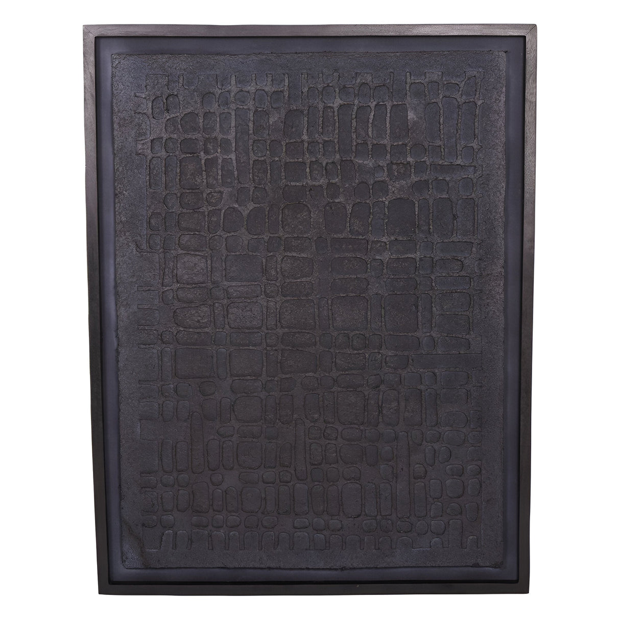 Trenton Papier Mache 1 Large Black Wall Art - 100x130cm