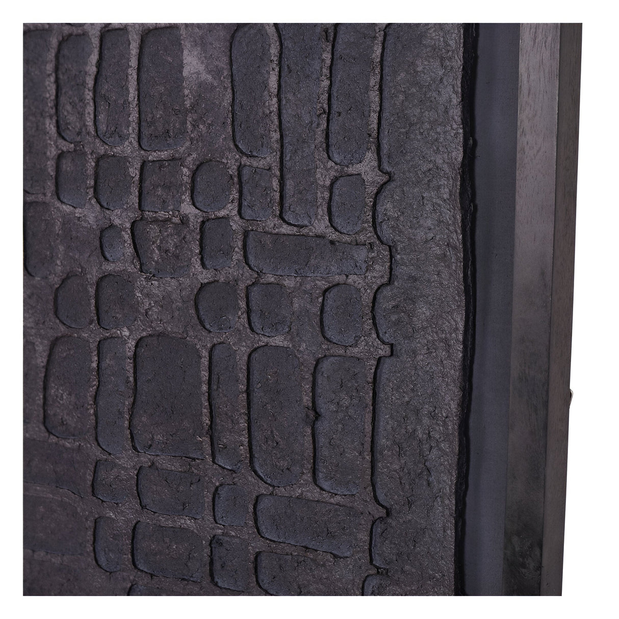 Trenton Papier Mache 2 Large Black Wall Art - 100x130cm