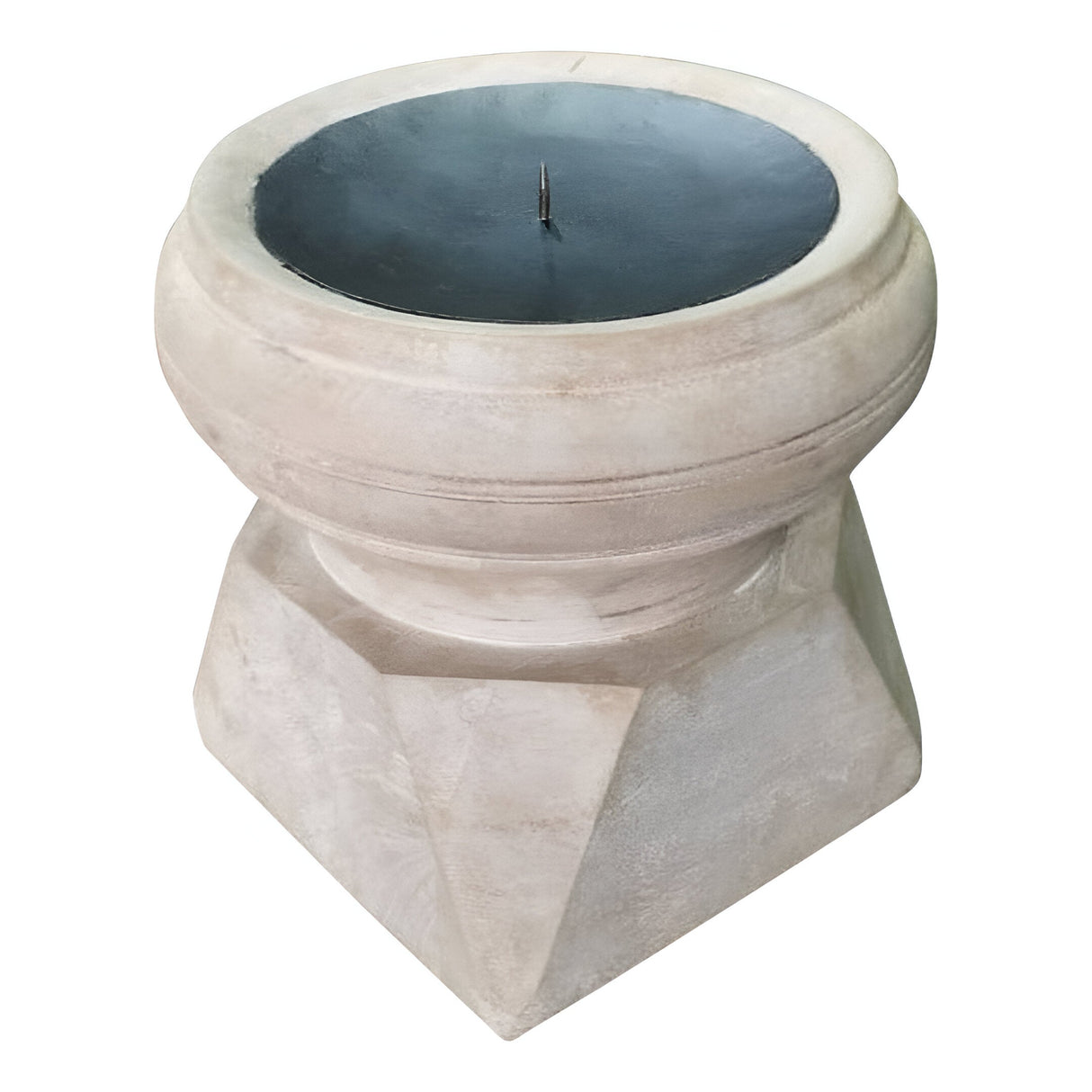 Goan Medium Solid Candle Holder - Beige