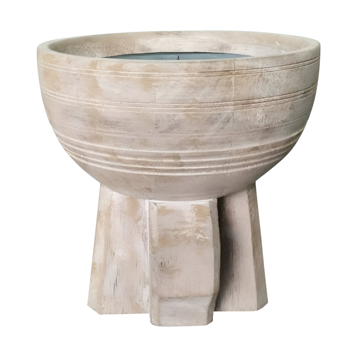 Goan Small Solid Candle Holder - Beige