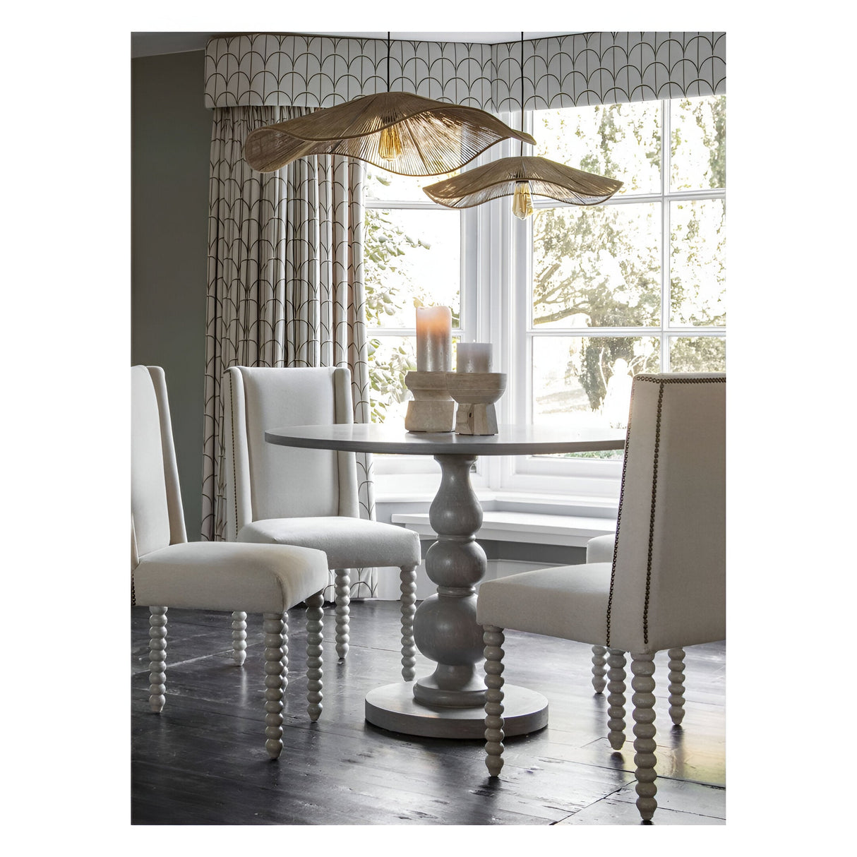 Goan Small Solid Candle Holder - Beige