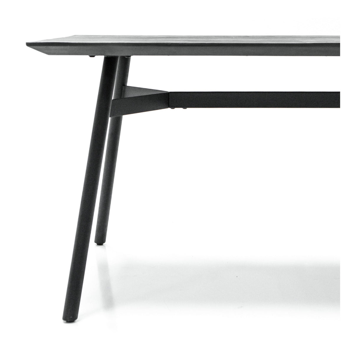 Bronks Acacia Fixed Dining Table 180cm - Black