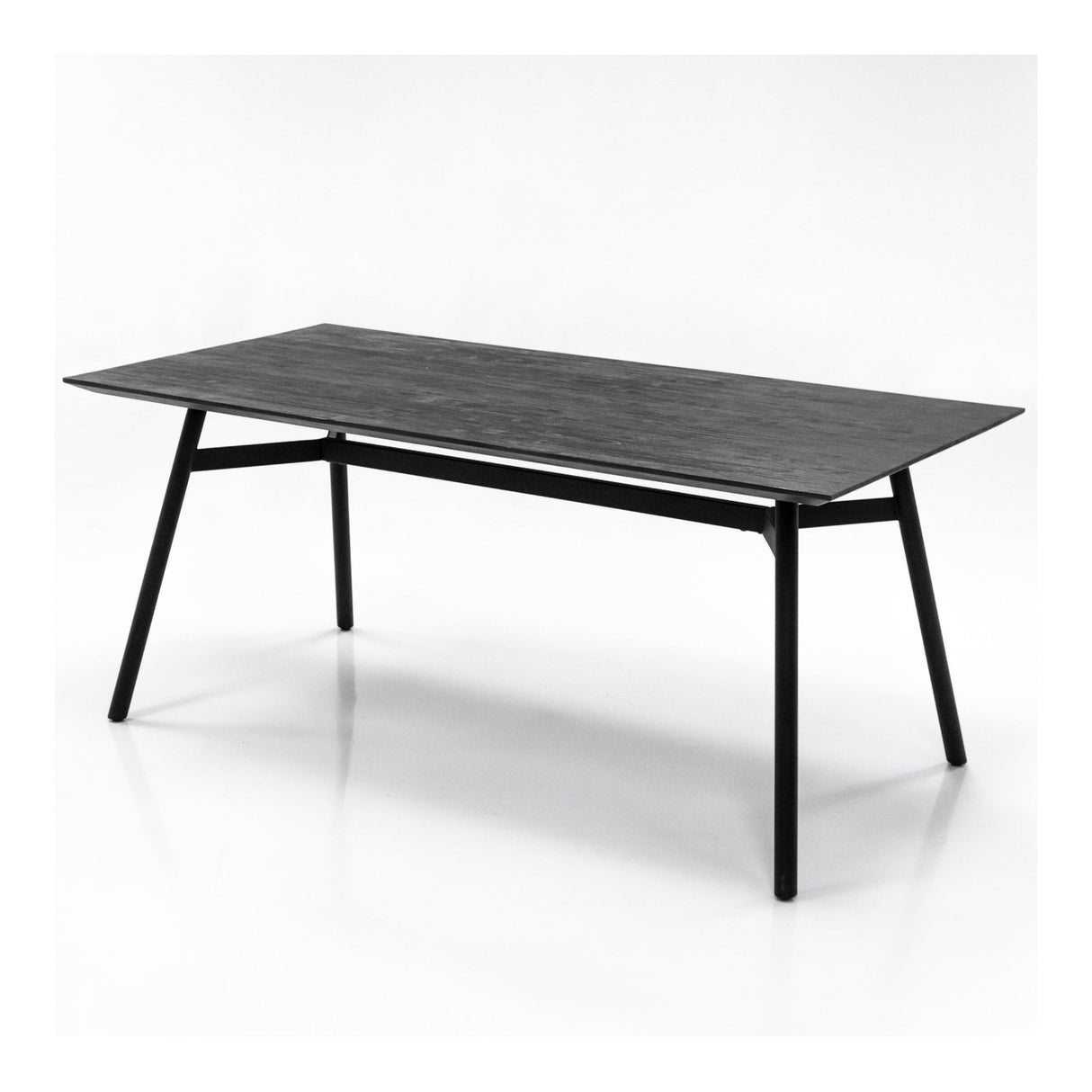 Bronks Acacia Fixed Dining Table 180cm - Black