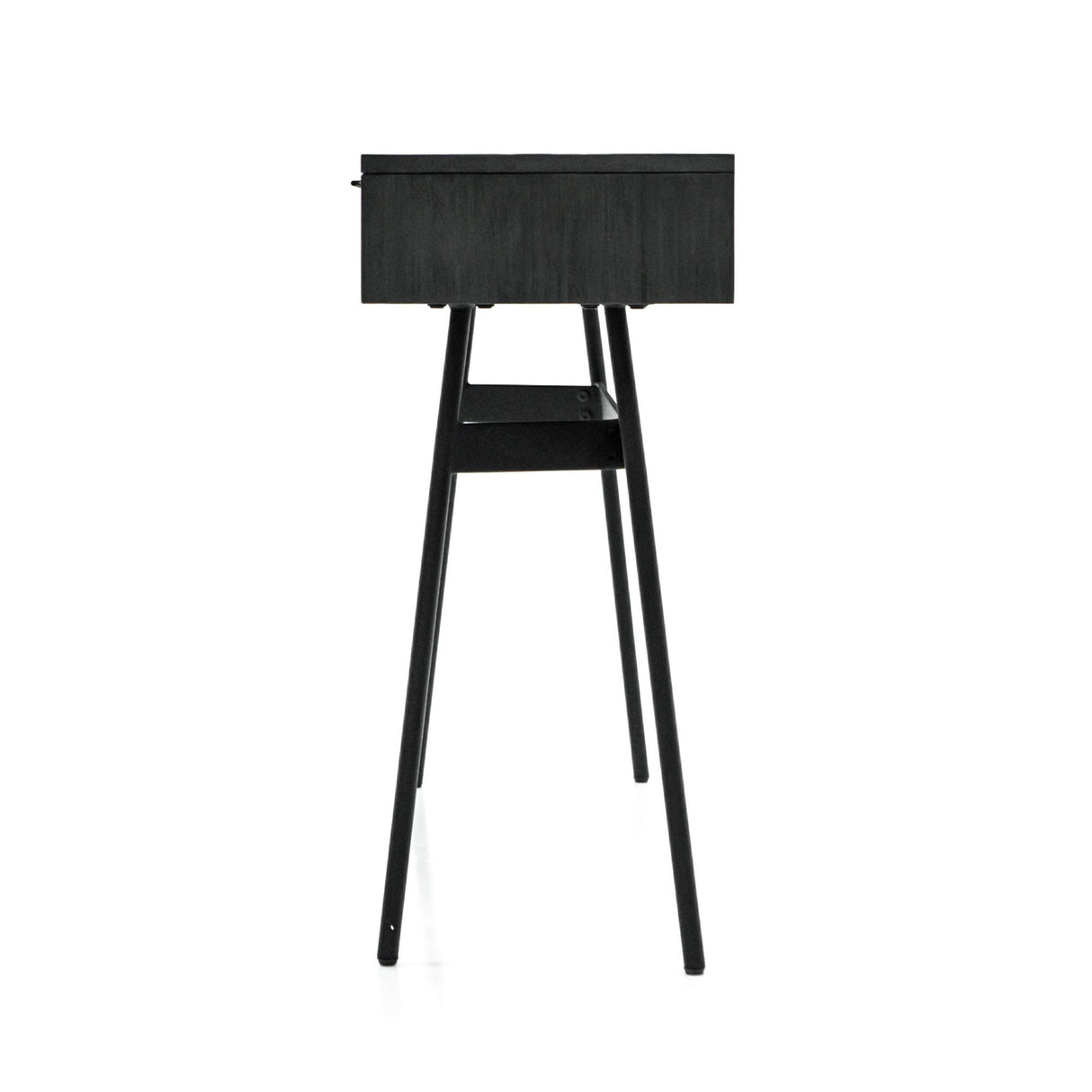 Bronks Acacia Console Table With Two Drawers - Black