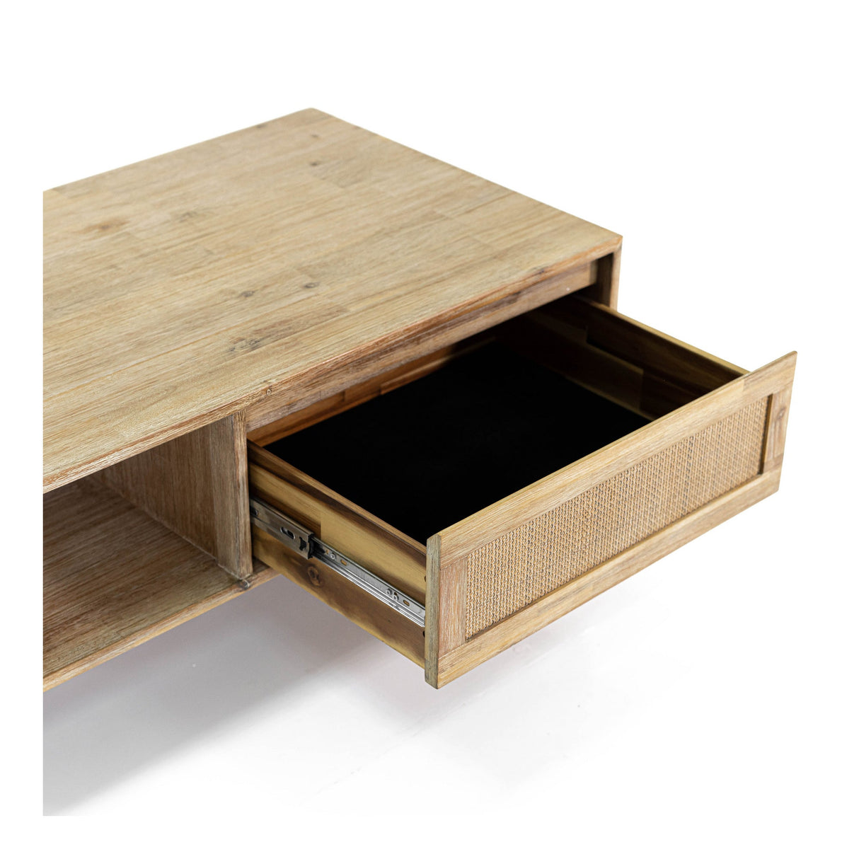 Maddox Coffee Table With Drawer - Natural