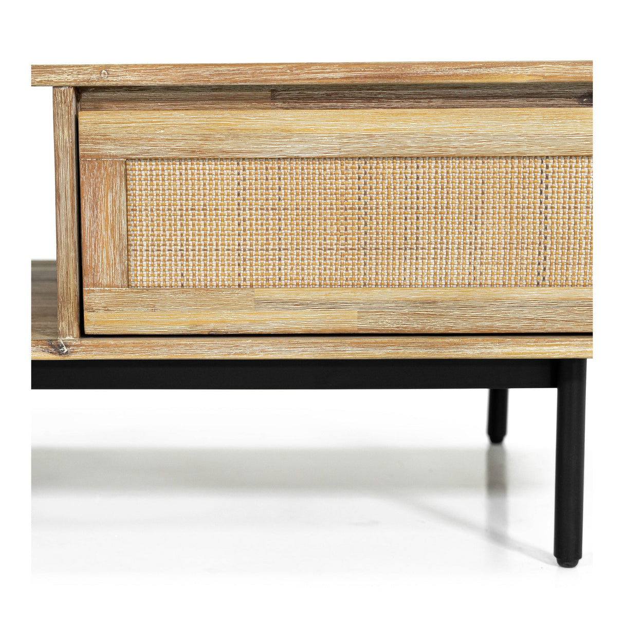 Maddox Coffee Table With Drawer - Natural