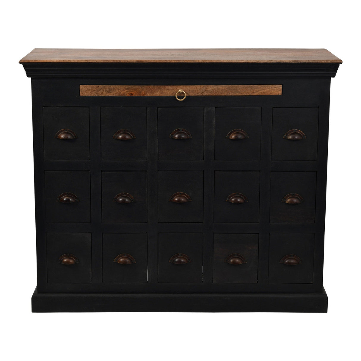 Hoxton II 15-Drawer Chest - Antique Black