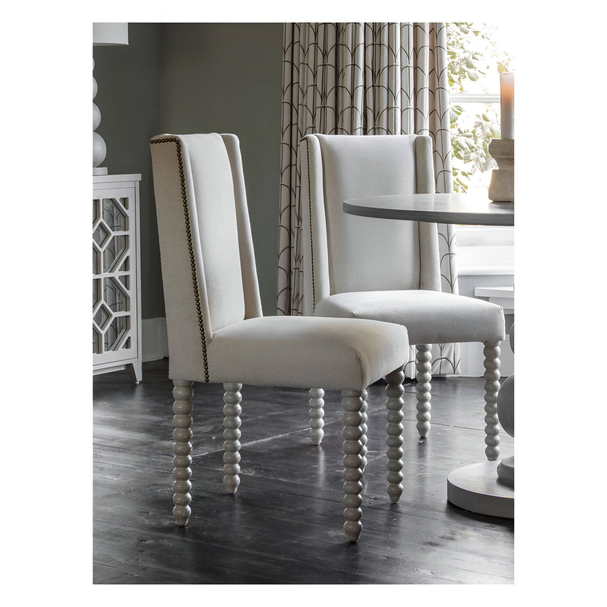 Barnabus Upholstered Dining Chair - Ivory
