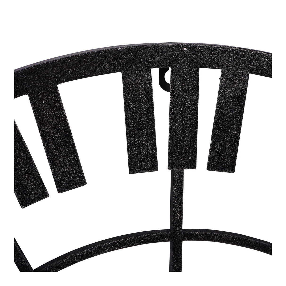 Piano Skeleton Metal Outdoor Wall Clock - Black