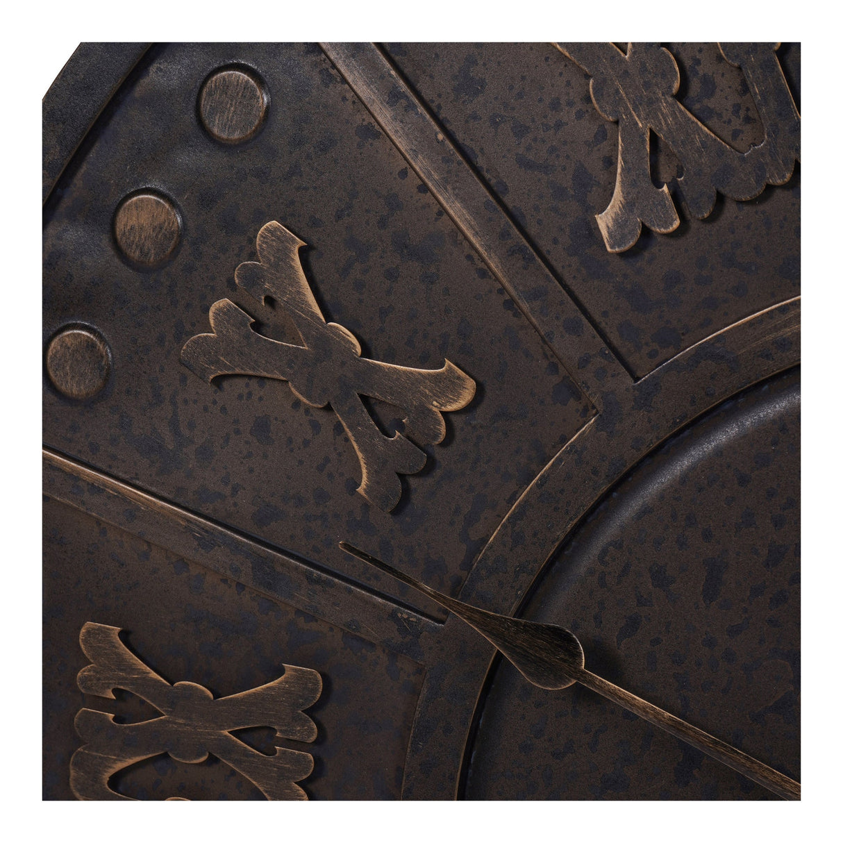 Dempsey Metal Outdoor Wall Clock - Antique Black