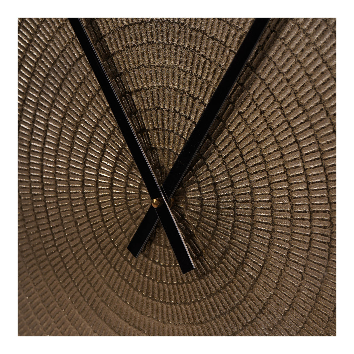 Textured Wall Clock - Champagne Gold