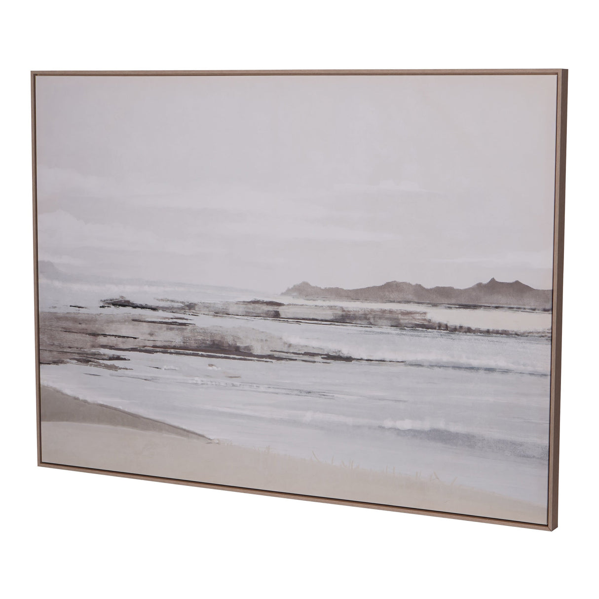 Blurred Seascape Framed Canvas - 140x100cm