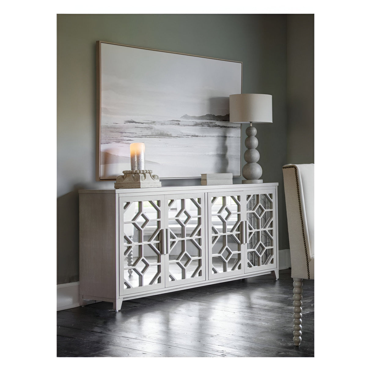 Blurred Seascape Framed Canvas - 140x100cm