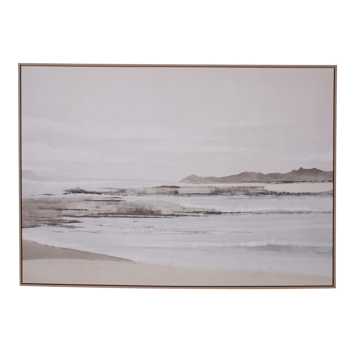 Blurred Seascape Framed Canvas - 140x100cm