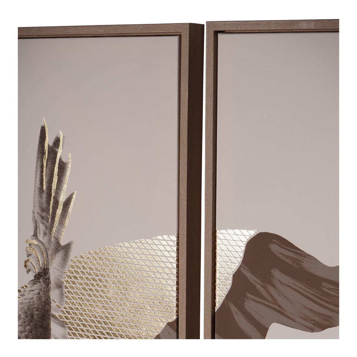 Tropical Birds Set of 3 Framed Canvas - 70x140cm